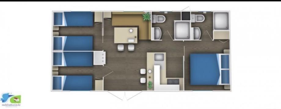Campsite Mobile Cube, 3 Bedrooms, Free Parking, Wifi Biograd Na Moru